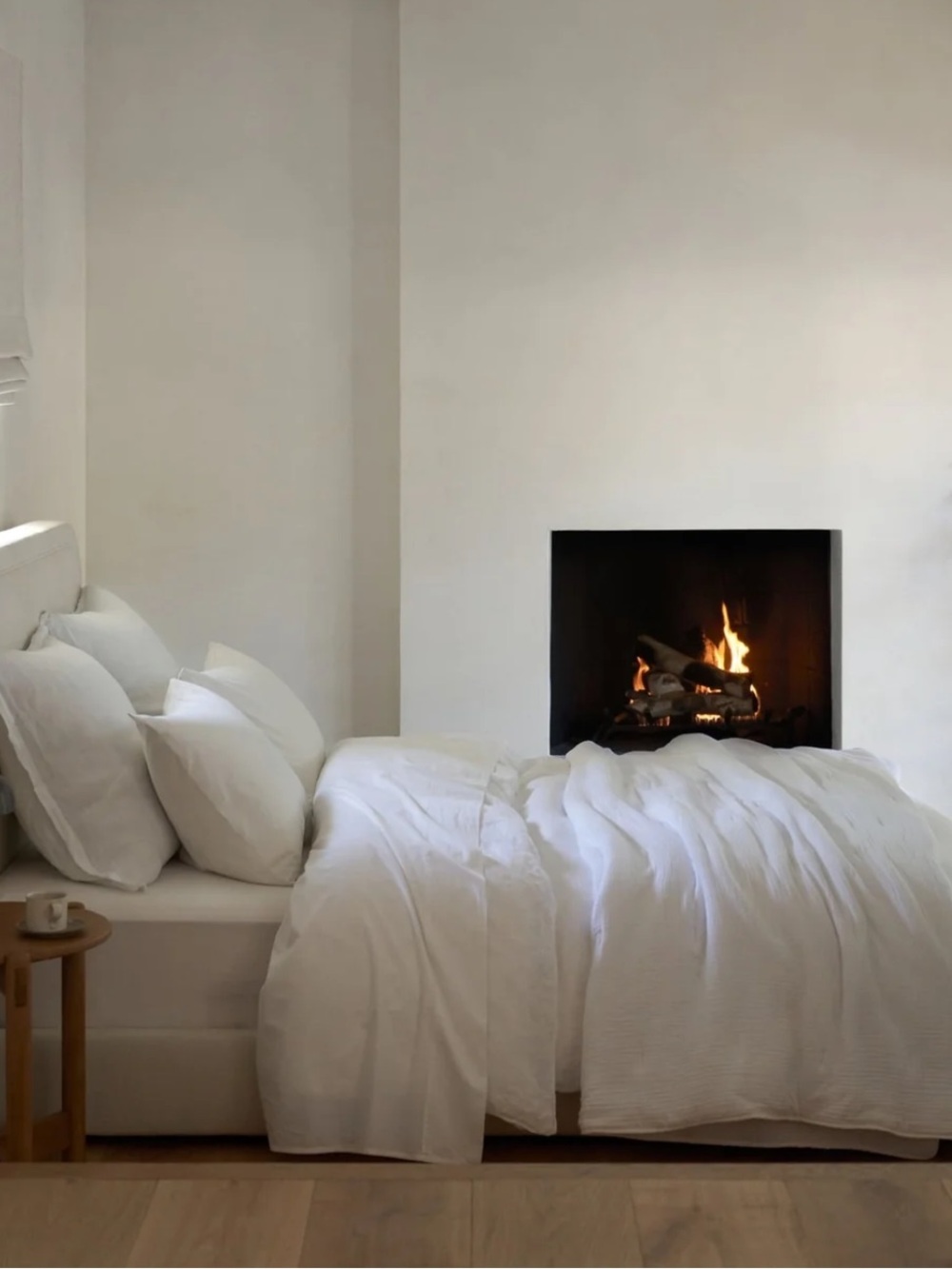 Parachute white linen King sheets